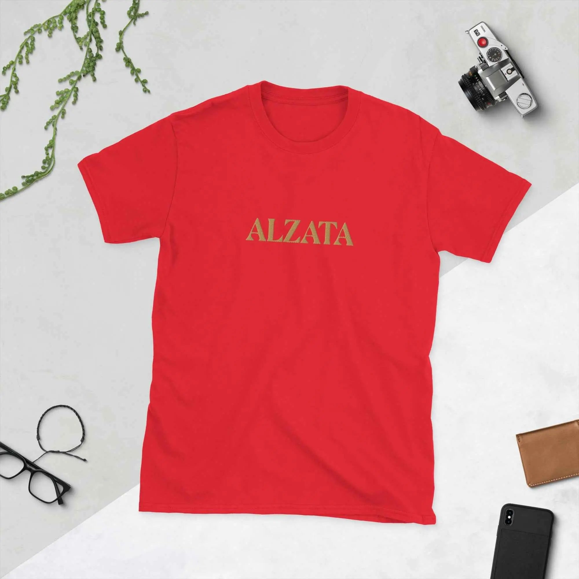 ALZATA Classic Logo Tee Red