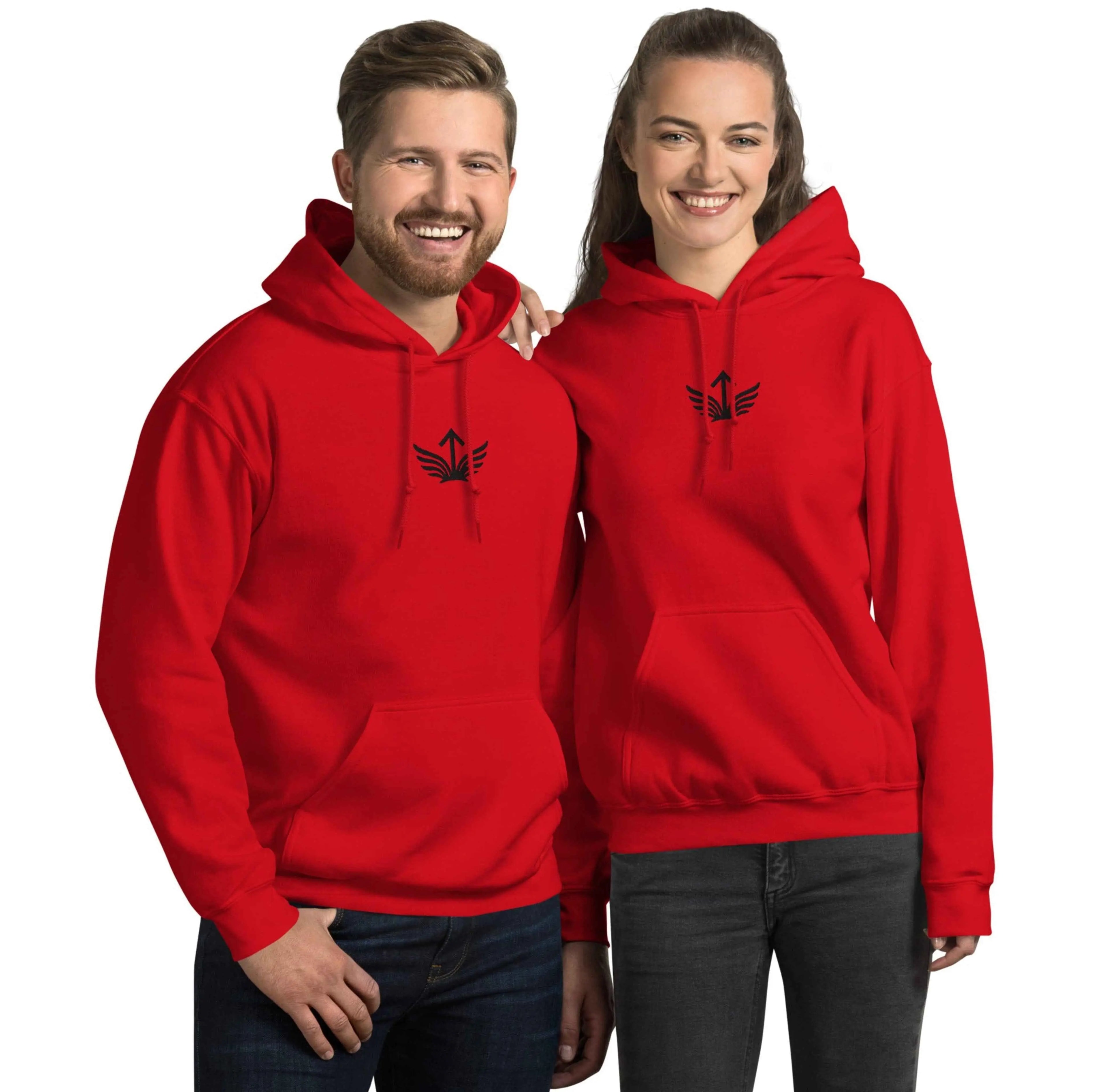 Unisex Alzata “Rise Above” Hoodie Red 