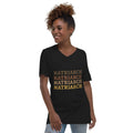 Black t-shirt featuring the word Matriarch printed on the front