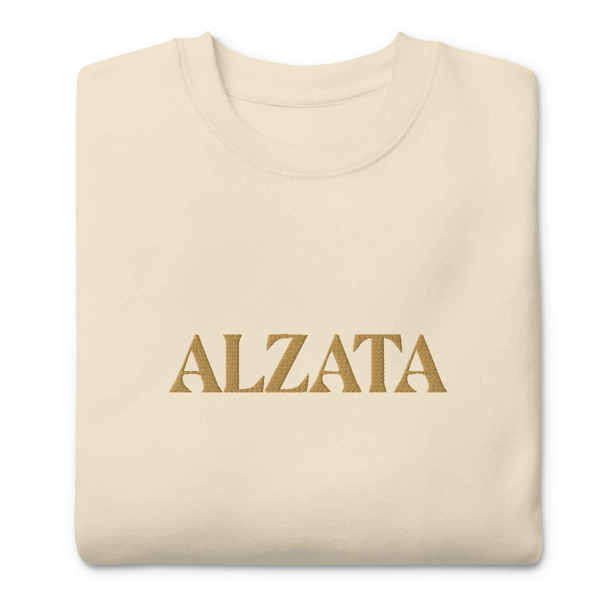 ALZATA Signature Logo Crewneck Sweatshirt