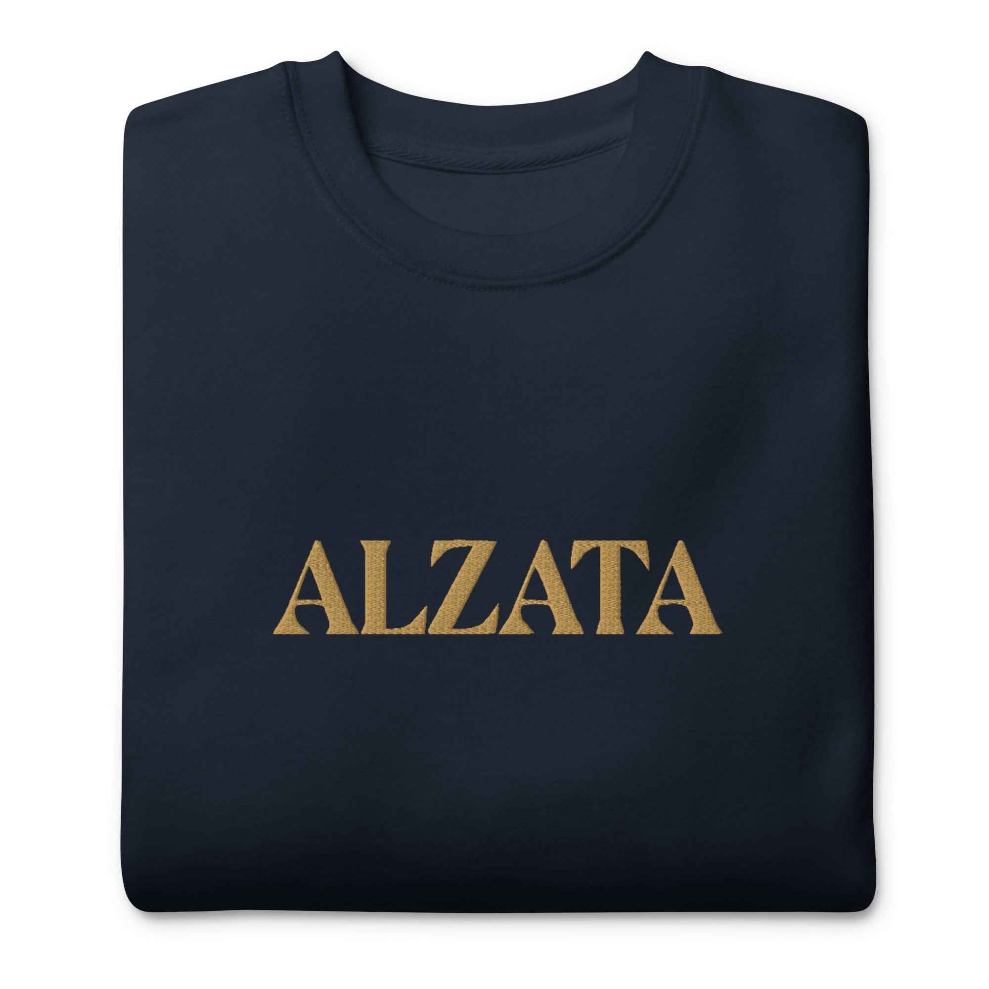 ALZATA Signature Logo Crewneck Sweatshirt